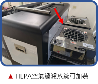 HEPA空氣過濾系統可加裝