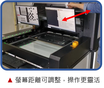 螢幕距離可調整，操作更靈活